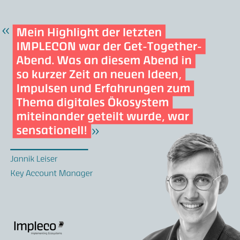 Highlights Unserer KAMs Implecon LinkedIn Zitat Jannik Neu